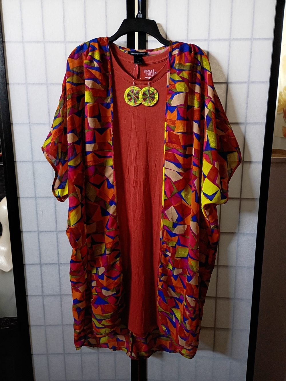 Dopamine Ready-to-wear High Impact Maximalists Bundle! Kimono/Dress/Earrings
